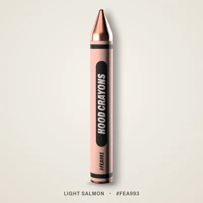 Light Salmon crayon, #FEA993