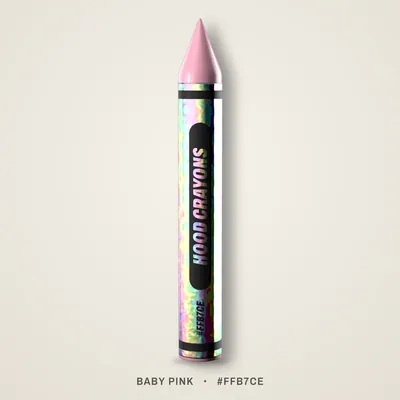 Baby Pink crayon, #FFB7CE