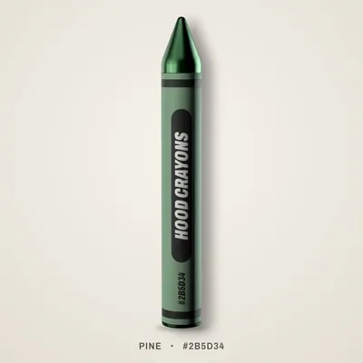 Pine crayon, #2B5D34