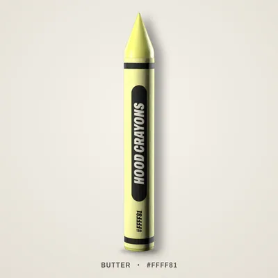 Butter crayon, #FFFF81