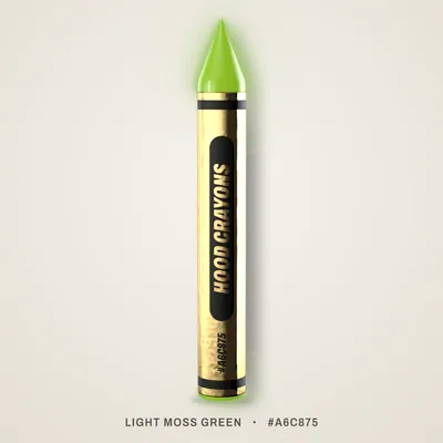 Light Moss Green crayon, #A6C875