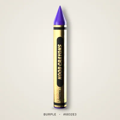 Burple crayon, #6832E3
