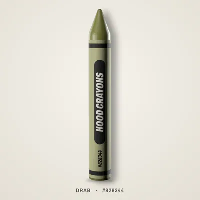 Drab crayon, #828344