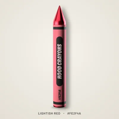 Lightish Red crayon, #FE2F4A