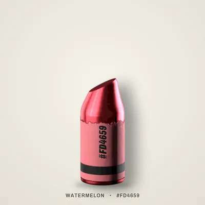 Watermelon crayon, #FD4659