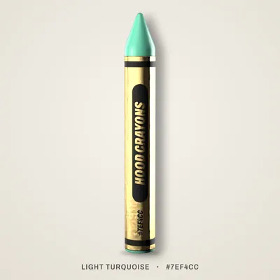 Light Turquoise crayon, #7EF4CC