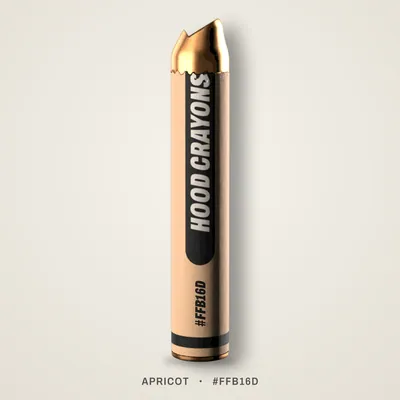 Apricot crayon, #FFB16D