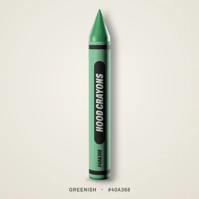 Greenish crayon, #40A368