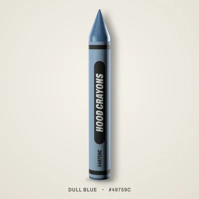 Dull Blue crayon, #49759C