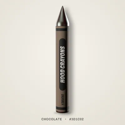 Chocolate crayon, #3D1C02