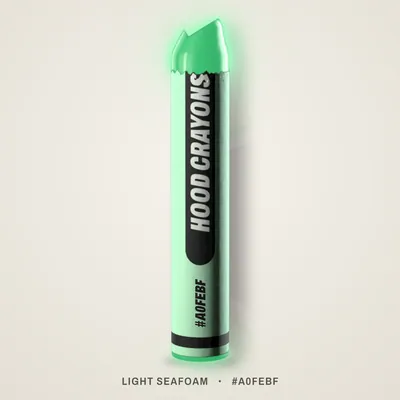 Light Seafoam crayon, #A0FEBF