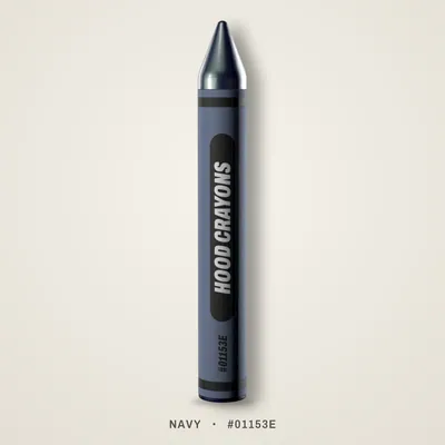Navy crayon, #01153E