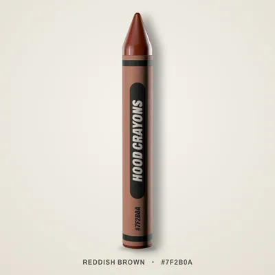 Reddish Brown crayon, #7F2B0A