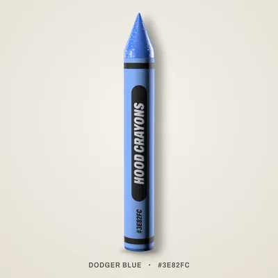 Dodger Blue crayon, #3E82FC