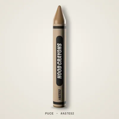 Puce crayon, #A57E52