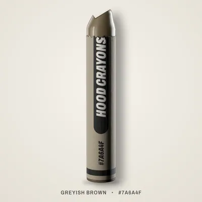 Greyish Brown crayon, #7A6A4F