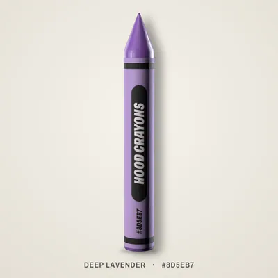 Deep Lavender crayon, #8D5EB7