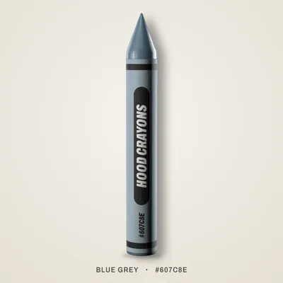 Blue Grey crayon, #607C8E
