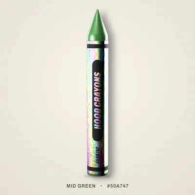 Mid Green crayon, #50A747