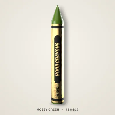 Mossy Green crayon, #638B27