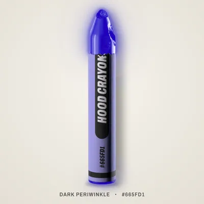 Dark Periwinkle crayon, #665FD1