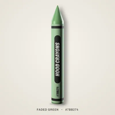 Faded Green crayon, #7BB274