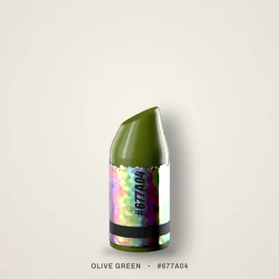 Olive Green crayon, #677A04
