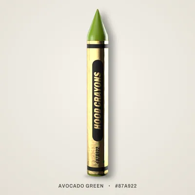 Avocado Green crayon, #87A922