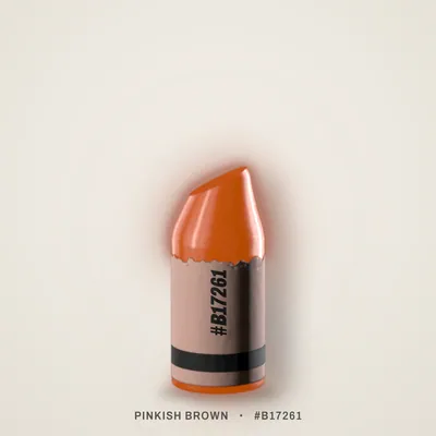 Pinkish Brown crayon, #B17261