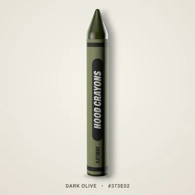 Dark Olive crayon, #373E02