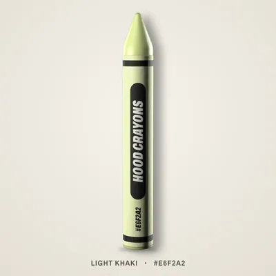 Light Khaki crayon, #E6F2A2