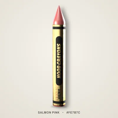 Salmon Pink crayon, #FE7B7C