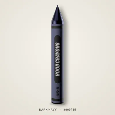 Dark Navy crayon, #000435
