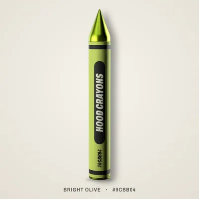 Bright Olive crayon, #9CBB04