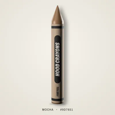 Mocha crayon, #9D7651