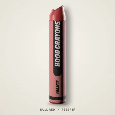 Dull Red crayon, #BB3F3F