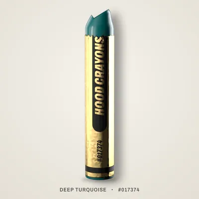 Deep Turquoise crayon, #017374