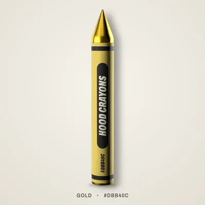 Gold crayon, #DBB40C