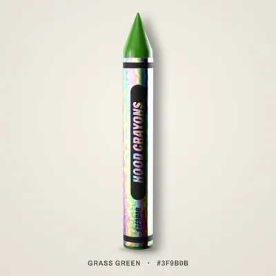 Grass Green crayon, #3F9B0B