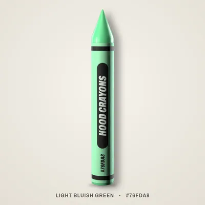 Light Bluish Green crayon, #76FDA8