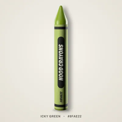 Icky Green crayon, #8FAE22