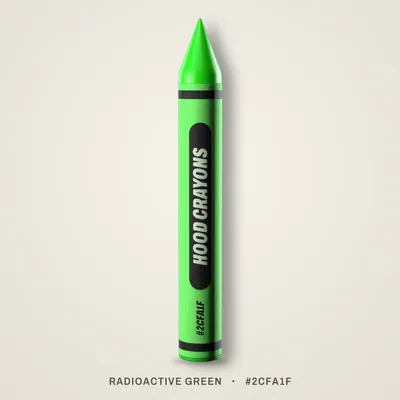 Radioactive Green crayon, #2CFA1F