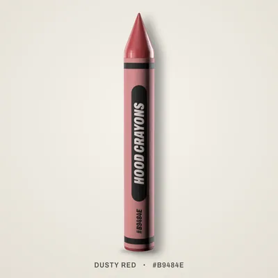 Dusty Red crayon, #B9484E