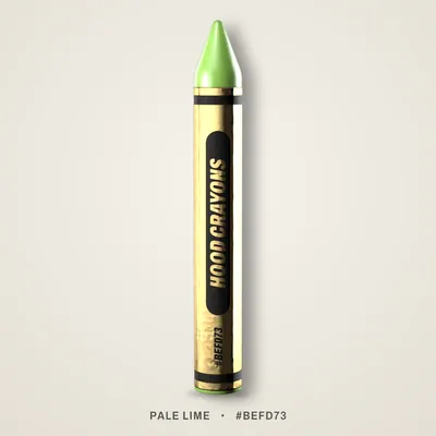Pale Lime crayon, #BEFD73