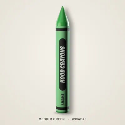 Medium Green crayon, #39AD48