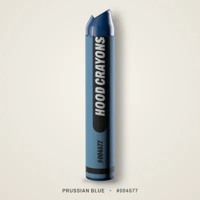 Prussian Blue crayon, #004577