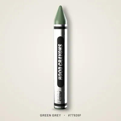 Green Grey crayon, #77926F