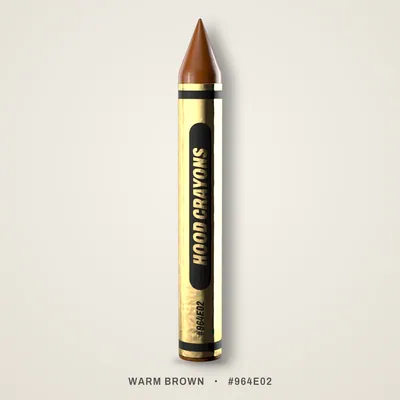 Warm Brown crayon, #964E02