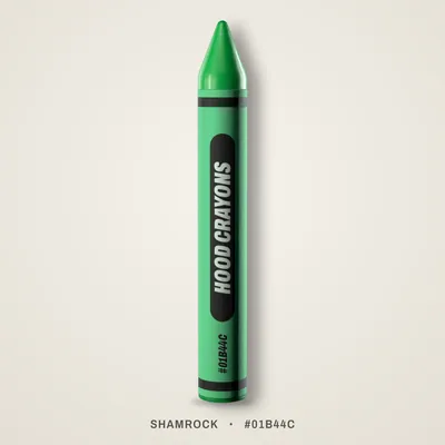 Shamrock crayon, #01B44C