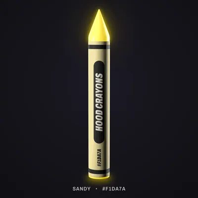 Sandy crayon, #F1DA7A